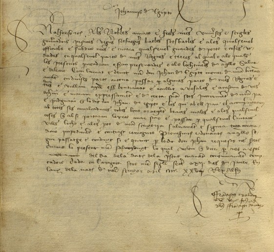 primera carta gitanos