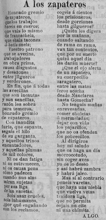 A los zapateros